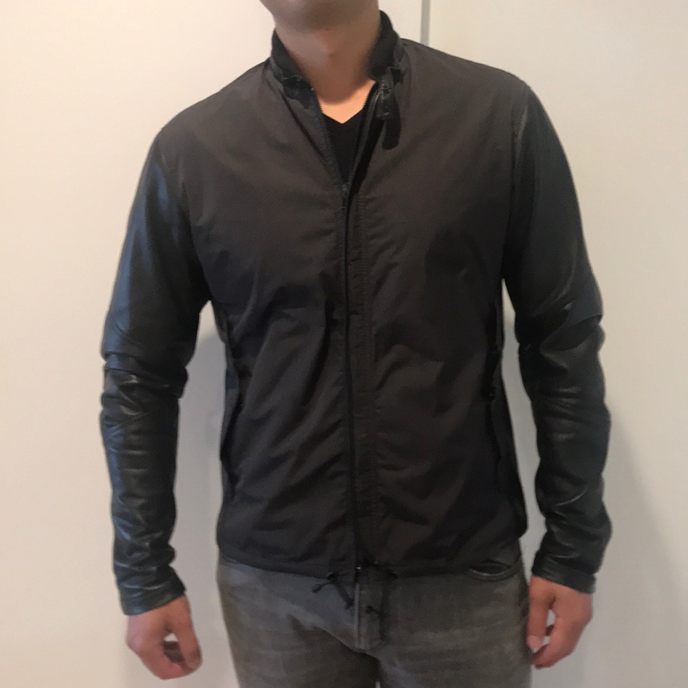 Emporio Armani Windbreaker, sheep leather sleeves